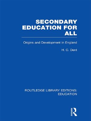 cover image of Secondary Education for All